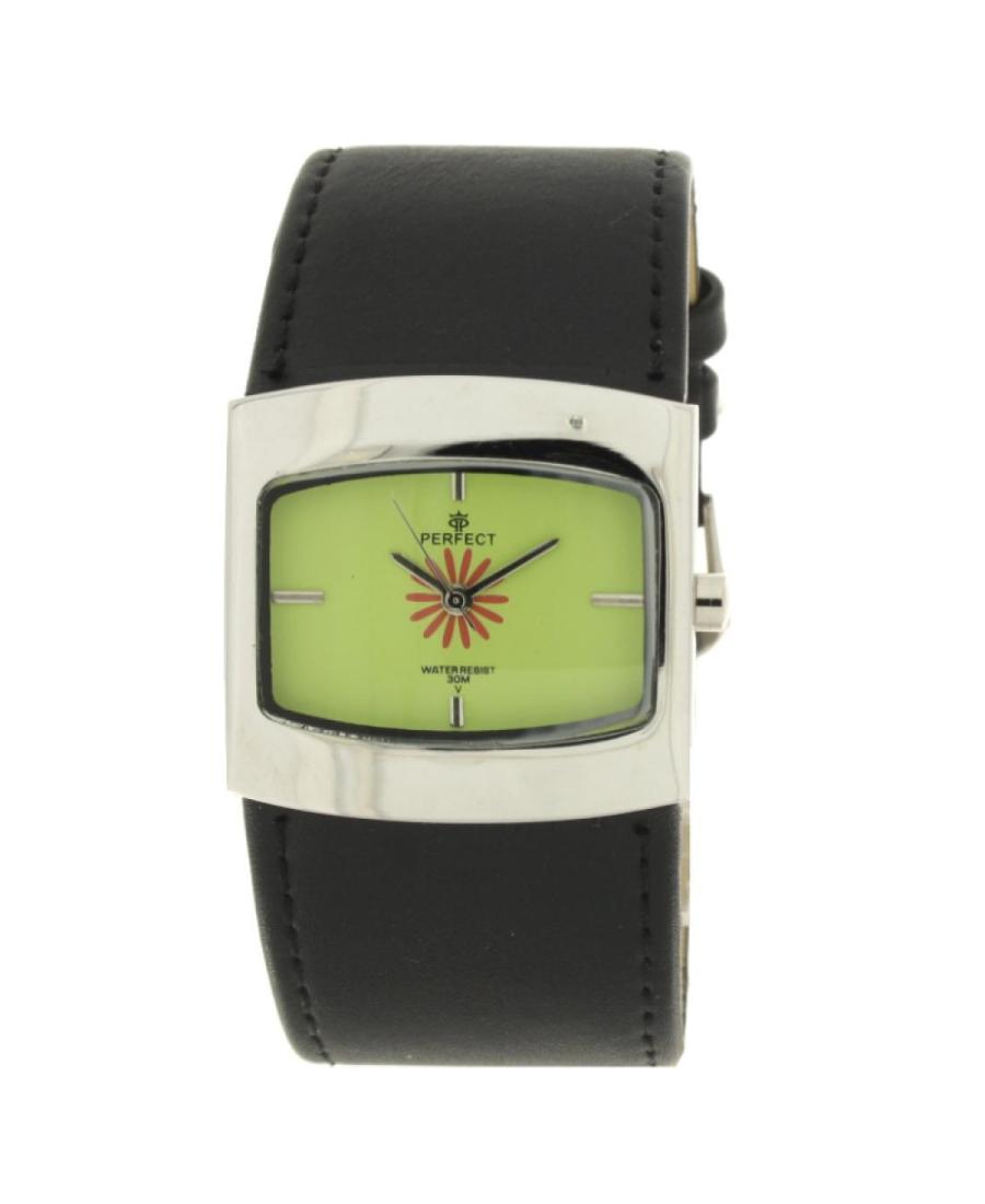 Women Klasické Fashion Quartz Watch PERFECT PRF-K05-011 Zelená Dial