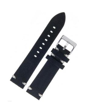 Watch Strap Diloy 417.01.18 Leather Black Skórzany Czarny 18 mm