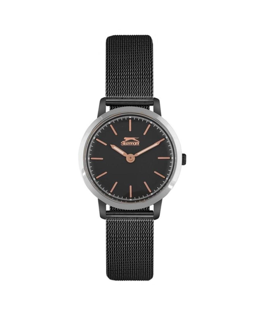Женские Классические Кварцевые Аналоговый Часы SLAZENGER SL.9.6238.3.03 Черный Циферблат 32mm