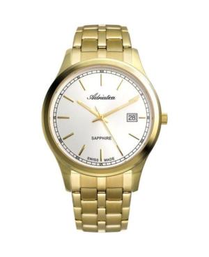 Vyriškas Classic Analog Klasikinis Swiss Kvarcinis Watch ADRIATICA Sidabras Dial 42mm A8258.1113Q