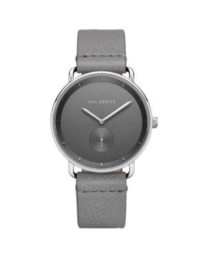 Men Fashion Quartz Analog Watch PAUL HEWITT PH-BW-S-IG-58M Silver color Dial 42mm