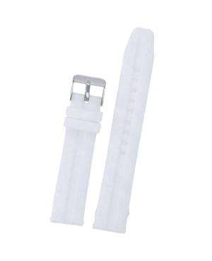 Watch Strap Diloy SBR03L.24.22 Silicone White Silikonas Balta 24 mm