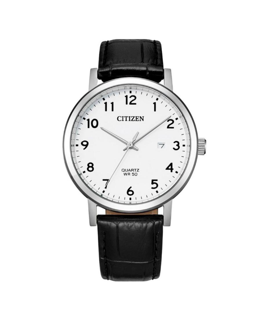 Men Klasické Japan Quartz Analog Watch CITIZEN BI5070-06A Bílá Dial 41mm