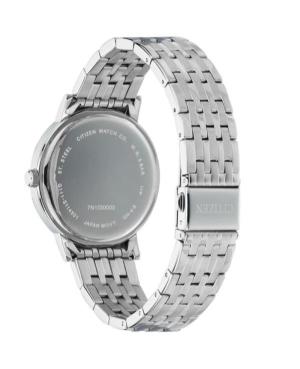 Мужские Классические Японские Кварцевые Аналоговый Часы CITIZEN BI5070-57H Серебряный цвет Циферблат 41mm изображение 6