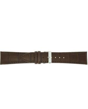 Watch Strap CONDOR Alligator Print 320R.02.22.W Brown Braun 22 mm