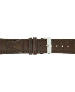 Watch Strap CONDOR Alligator Print 320R.02.22.W Brown Hnědá 22 mm image 2