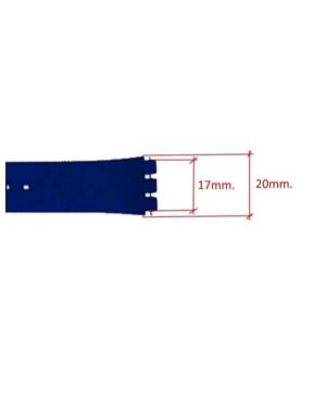 Watch Strap CONDOR P48.05.20.BL Blue Silicone 20 mm Blau 17 mm image 2