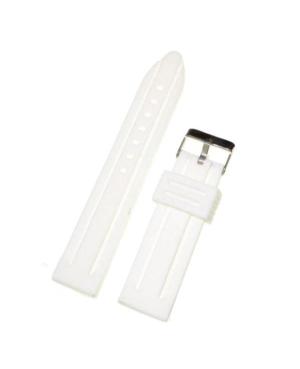 Watch Strap Diloy S253.22.20 White 20 mm