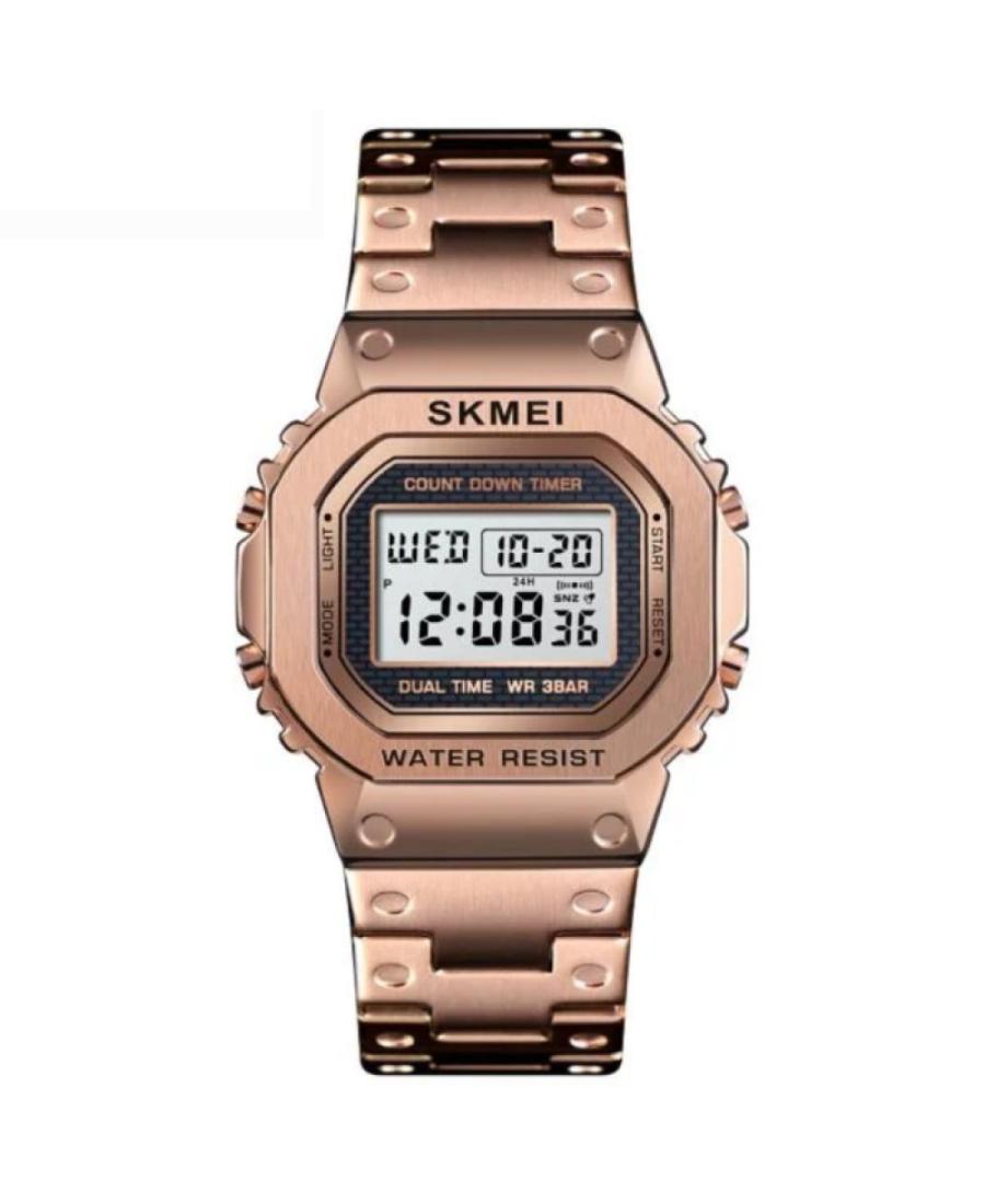 Mężczyźni Funkcjonalny kwarcowy Zegarek Timer SKMEI 1456 RG Kolor srebrny Wybierz 44mm
