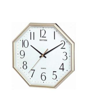 RHYTHM CMG725BR18 Настенные кварцевые часы Пластик Золотого цвета