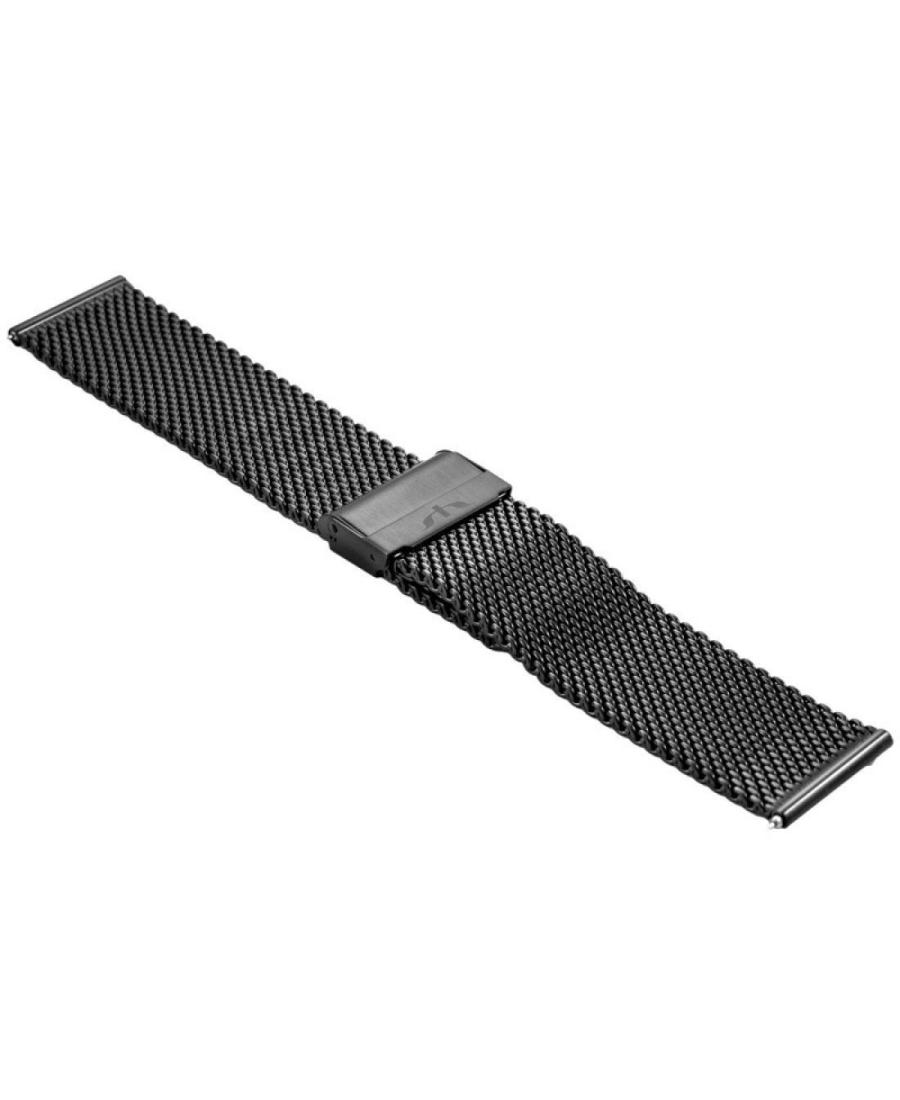 Браслет для часов BISSET BM-102/18 BLACK Металл 18 мм