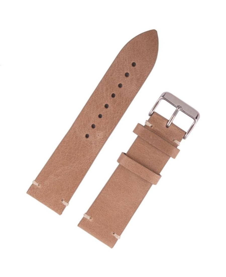 Watch Strap BISSET BS129.24 Brown Hnědá 24 mm