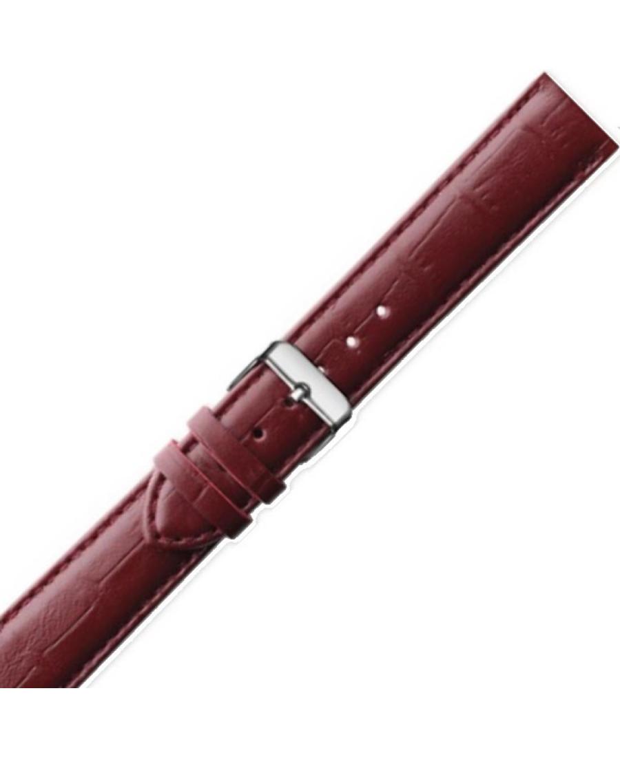 Watch Strap Ardi RK-22-05-01-6-2 M Kroko Cherry 22 mm