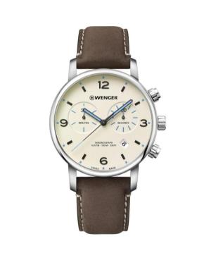 Men Classic Sports Swiss Quartz Analog Watch Chronograph WENGER 01.1743.111 Sand Dial