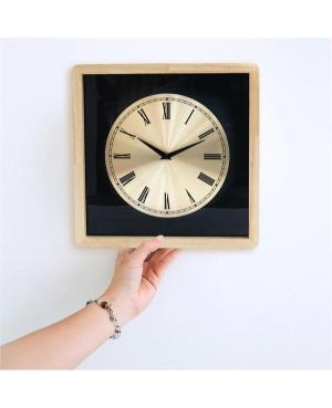 Lexinda EC-W089 Настенные кварцевые часы Wood Металл Имитация древесины изображение 1