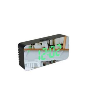 Mirror LED Alarm Clock Lexinda EC-3622L Black Plastic Černá