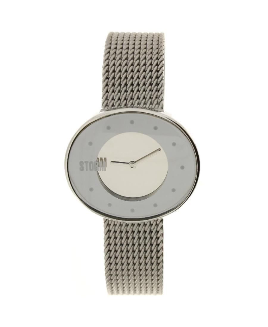 Женские Кварцевые Аналоговый Часы STORM SNOW SILVER Серебряный цвет Циферблат 32mm