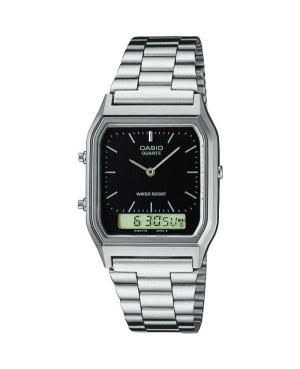 Men Japan Quartz Digital Watch Alarm CASIO AQ-230A-1DMQYES Black Dial 28mm