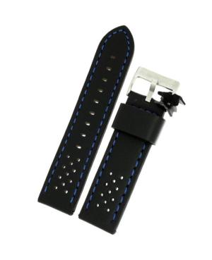 Watch Strap Diloy 398.52.18 Black Černá 18 mm