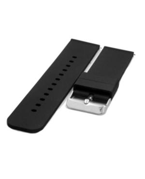 Watch Strap Diloy SBR40.01.18 Black Silicone Schwarz 18 mm image 5