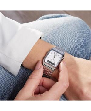 Men Klassisch Japan Quartz Digital Watch Alarm CASIO AQ-230A-7DMQYES Weiß Dial 28mm image 2