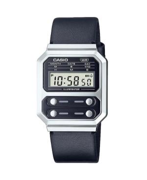 Men Functional Japan Quartz Digital Watch Alarm CASIO A100WEL-1AEF Černá Dial