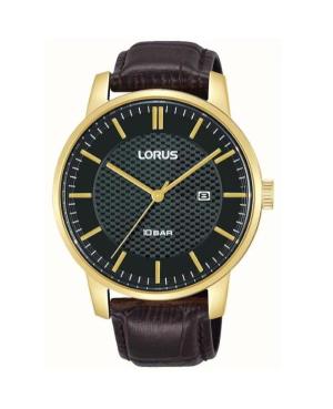 Men Classic Japan Quartz Analog Watch LORUS RH980NX-9 Black Dial 42mm