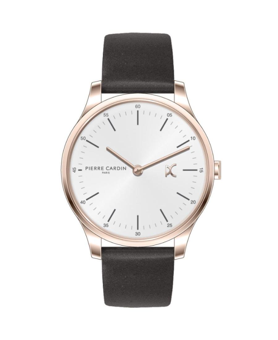 Men Klasické Quartz Analog Watch PIERRE CARDIN CBA.4006 Bílá Dial 42mm
