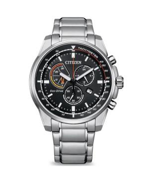 Mężczyźni klasyczny sportowy Japonia bateria słoneczna analogowe Zegarek CITIZEN AT1190-87E Brązowy Wybierz 42mm