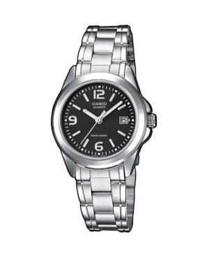 Kobiety klasyczny Japonia kwarcowy analogowe Zegarek CASIO LTP-1259PD-1AEG Czarny Wybierz 38mm
