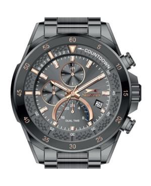 Men Fashion Klasické Quartz Analog Watch SLAZENGER SL.9.2056.2.03 Černá Dial 49mm image 1