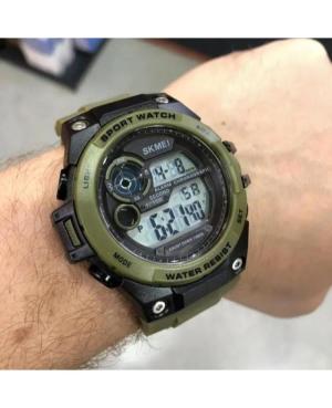 Мужские Спортивные Многофункциональные Кварцевые Цифровой Часы Timer SKMEI 1759AG Серебряный цвет Циферблат 55mm изображение 3