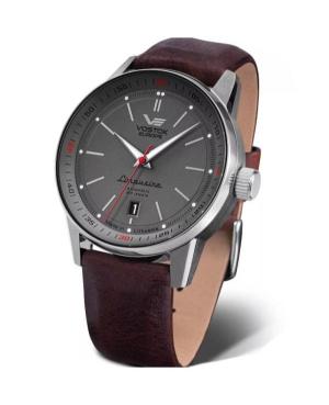 Mężczyźni klasyczny automatyczny analogowe Zegarek VOSTOK EUROPE NH35A-560A688 Kolor srebrny Wybierz 43mm