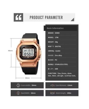 Женские Спортивные Наручные Часы SKMEI 1796BK изображение 1