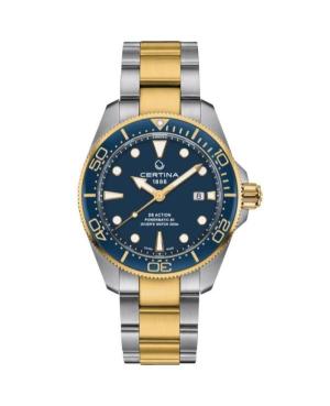 Mężczyźni Diver Luxury Szwajcar automatyczny analogowe Zegarek CERTINA C032.607.22.041.00 Niebieska Wybierz