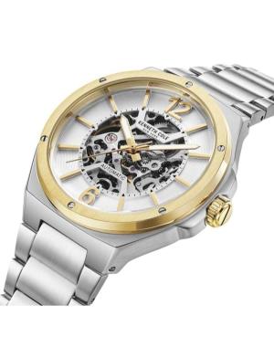 Men Automatic Analog Watch Skeleton KENNETH COLE KCWGL2220704 Weiß Dial 43.5mm