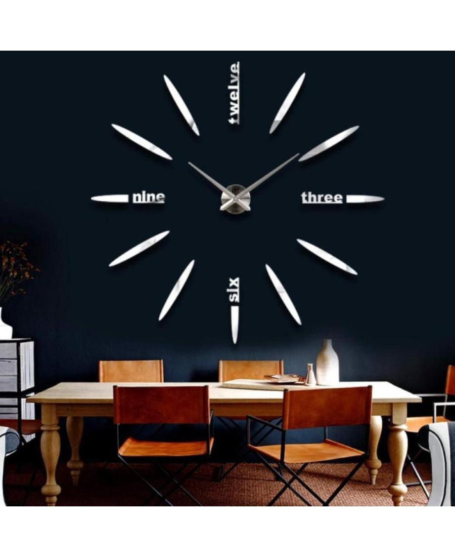 JULMAN Large Wall Clock - Hands T4212S Metal Plastic Steel color