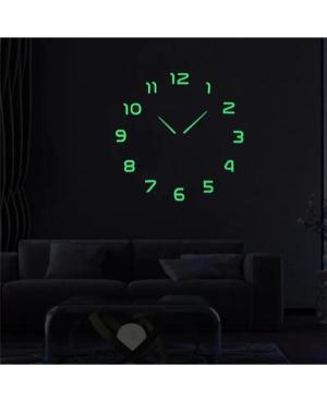 JULMAN Extra Large Wall Clock - Hands T4302L Black Plastic Metal Černá image 5