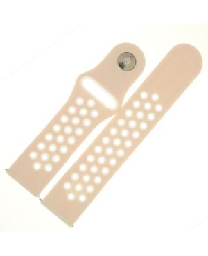Julman SL.O.14/09.22 Silicone watch strap White Pink 22 mm