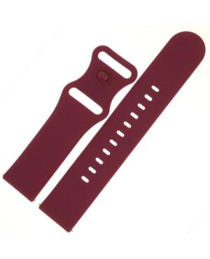 Julman SL.04.22 watch strap Silicone Cherry Silikonas Vyšninė 22 mm