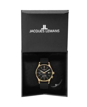 Vyriškas Klasikinis Kvarcinis Watch Alarm JACQUES LEMANS 1-2125C Juodas Dial 40mm image 2