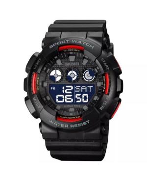 Men Sports Functional Quartz Digital Watch Alarm SKMEI 1857RD Schwarz Dial 51mm