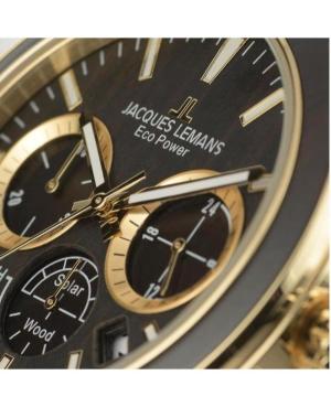 Men Klasické Quartz Analog Watch Chronograph JACQUES LEMANS 1-2115L Hnědá Dial 44mm image 7