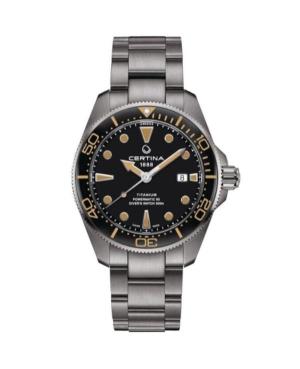 Men Klasické Sports Diver Luxury Swiss Automatic Analog Watch CERTINA C032.607.44.051.00 Černá Dial 43mm