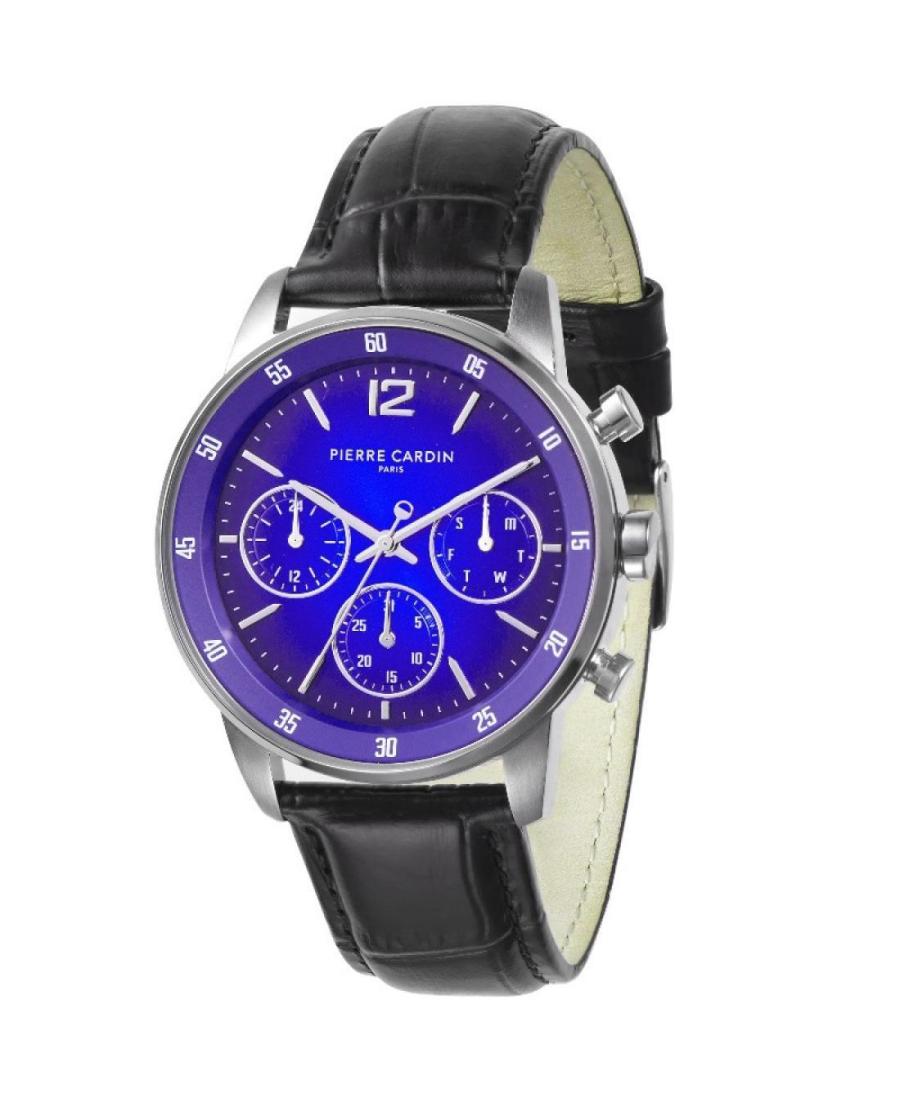 Men Klassisch Quartz Analog Watch PIERRE CARDIN CMR.1000 Blau Dial 40mm