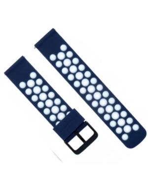 Watch Strap Diloy SBR43.05.22 White Silicone Bílá Modrá 22 mm image 4