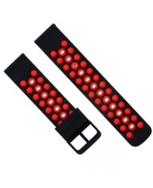 Watch Strap Diloy SBR43.53.20 Red Silicone Černá Červená 20 mm
