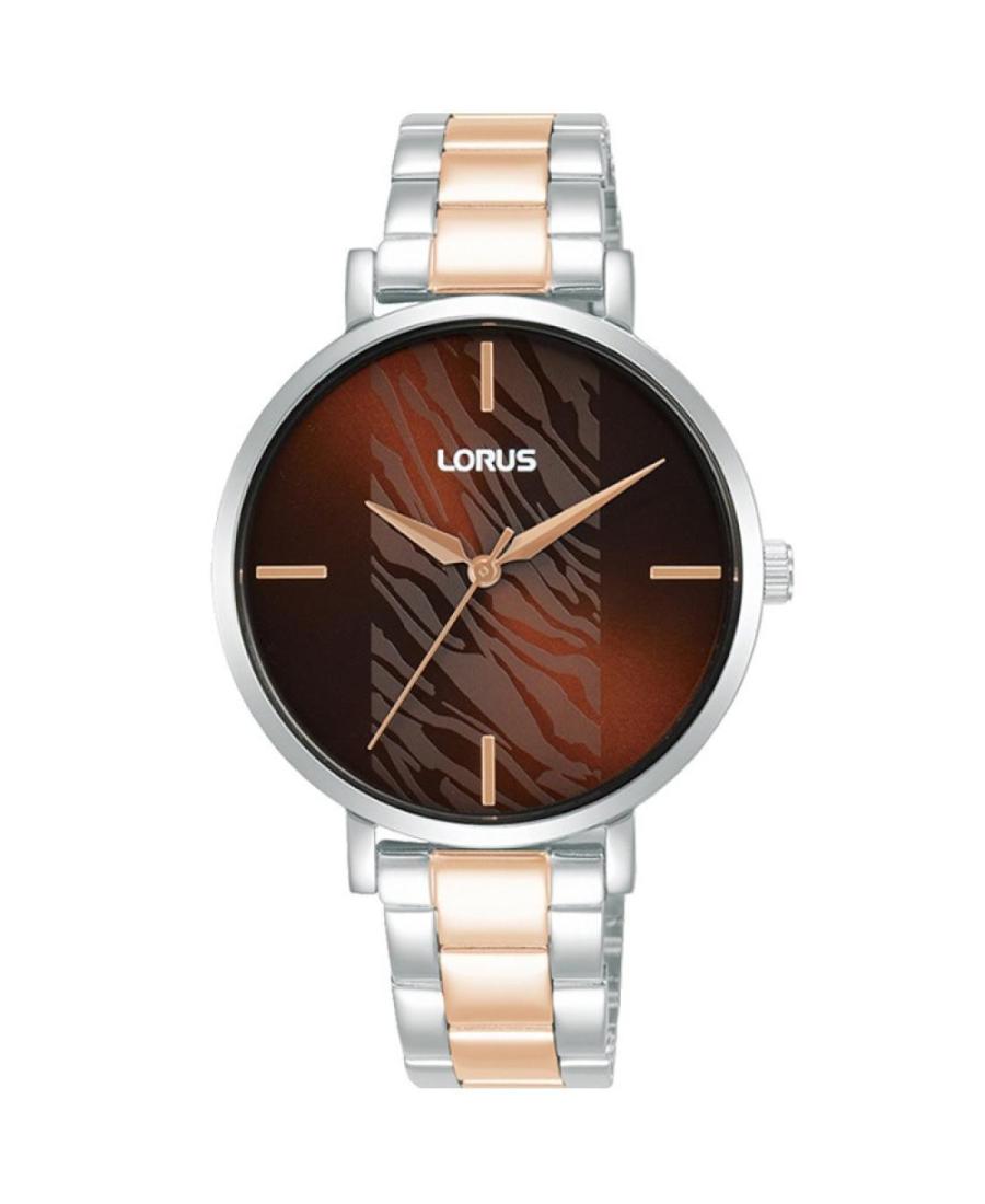 Kobiety klasyczny Japonia kwarcowy analogowe Zegarek LORUS RG229WX-9 Brązowy Wybierz 34mm