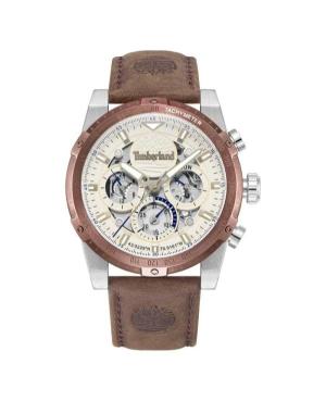Men Fashion Functional Quartz Analog Watch TIMBERLAND TDWGF0009403 Silver color Dial 46mm