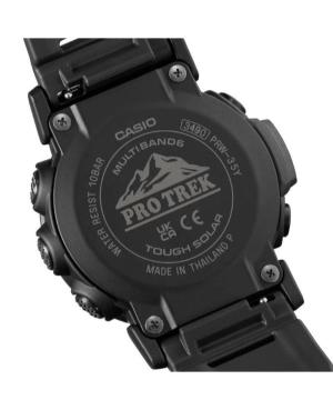 Vyriškas Su funkcijomis Sportinis Japoniškas Kvarcinis Digital Watch Alarm CASIO PRW-35Y-1BER Juodas Dial 44.5mm image 8